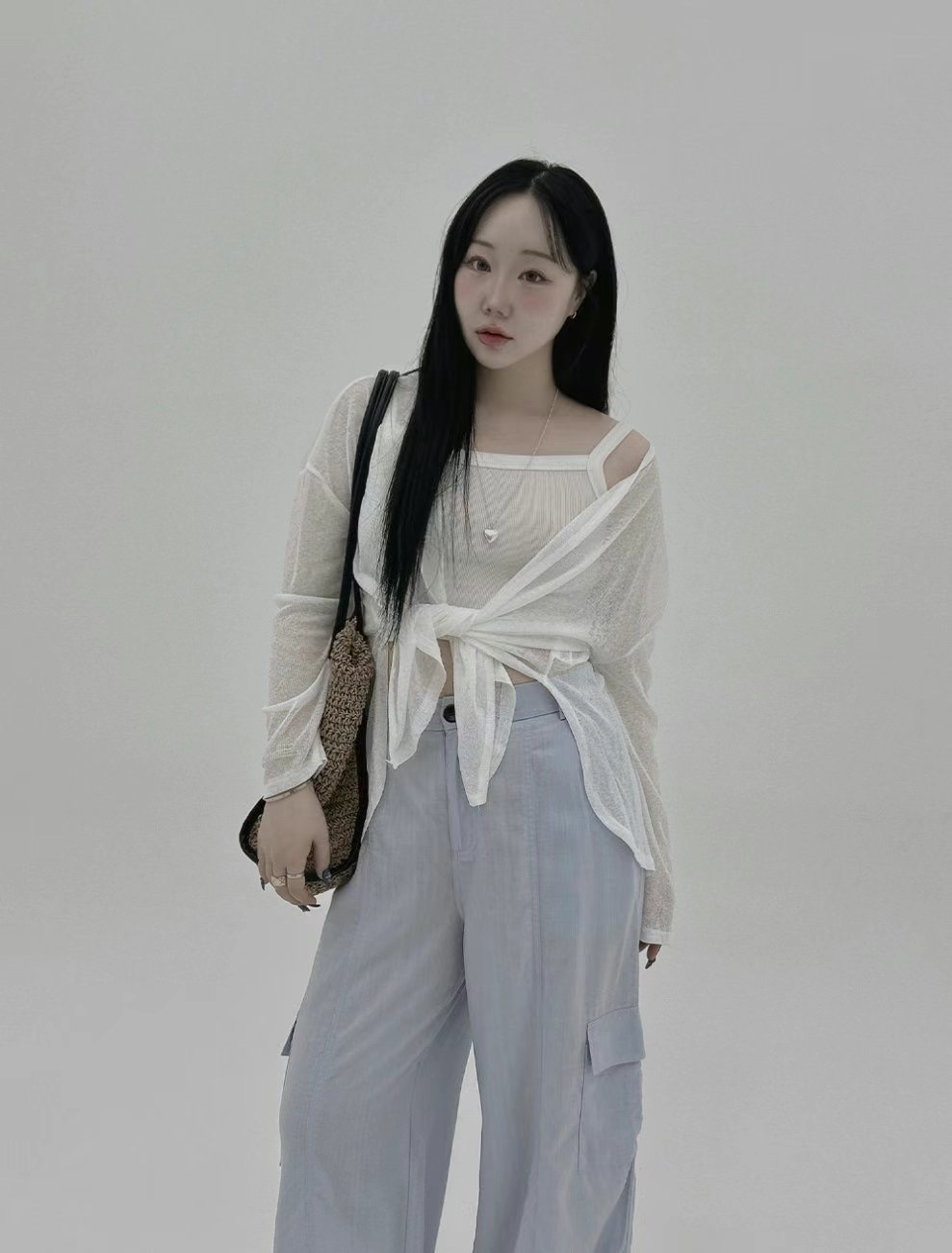 SPARK東大門㊣實拍女裝新品職業時尚熱賣休閑針織衫寬松開衫SPARK針織衫
