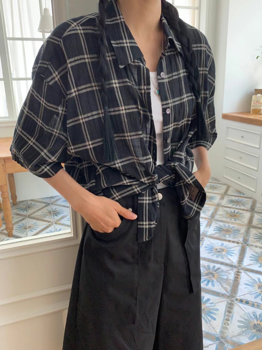 DIPPING東大門㊣實拍女裝新款熱賣25春夏真品推薦襯衫蕾絲衫DIPPING襯衫/蕾絲衫