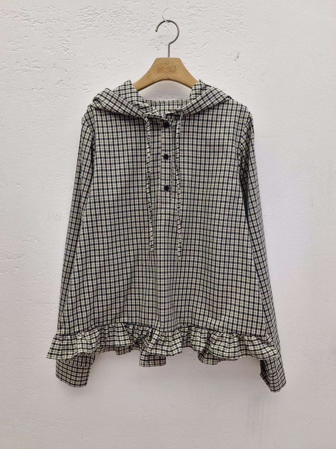 IF U-이퓨-T韓國直郵㊣女士新品真品25春夏人氣襯衫蕾絲衫IF U襯衫/蕾絲衫