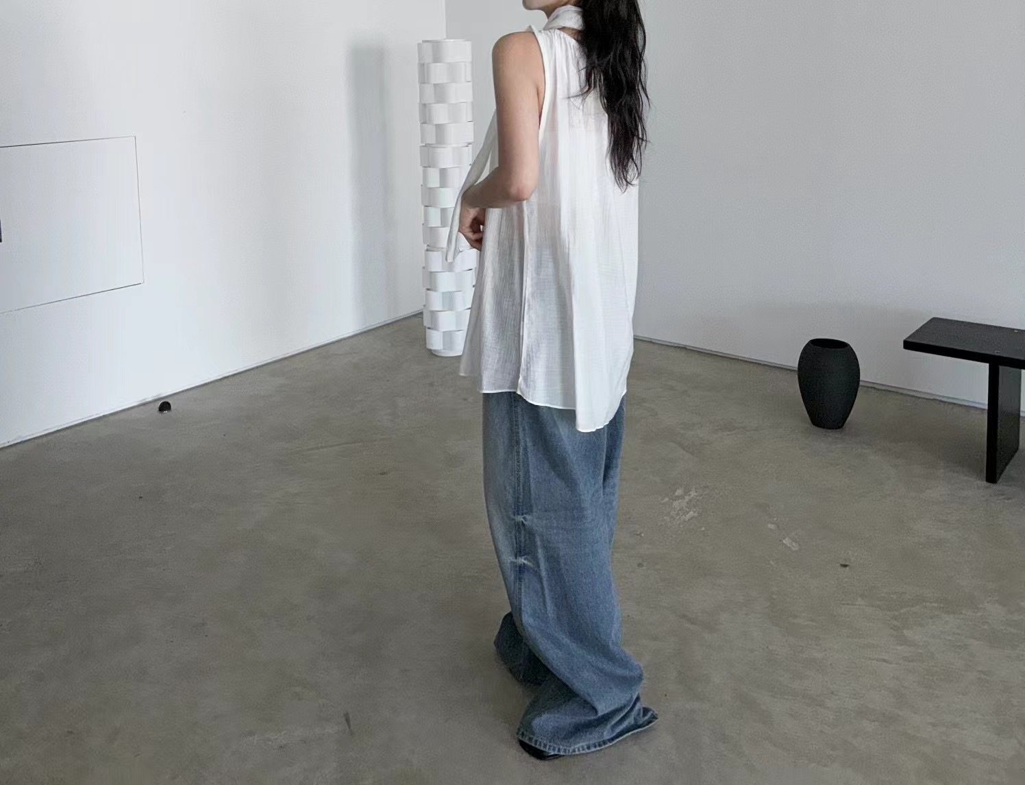 DINO韓國直郵㊣女士新款職業時尚休閑真品襯衫蕾絲衫含脖帶DINO襯衫/蕾絲衫