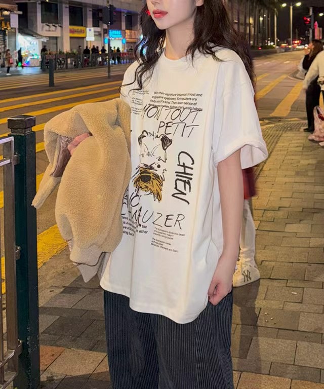 DINO韓國直郵㊣女士新款休閑推薦時尚職業真品人氣25春夏T恤DINOT恤