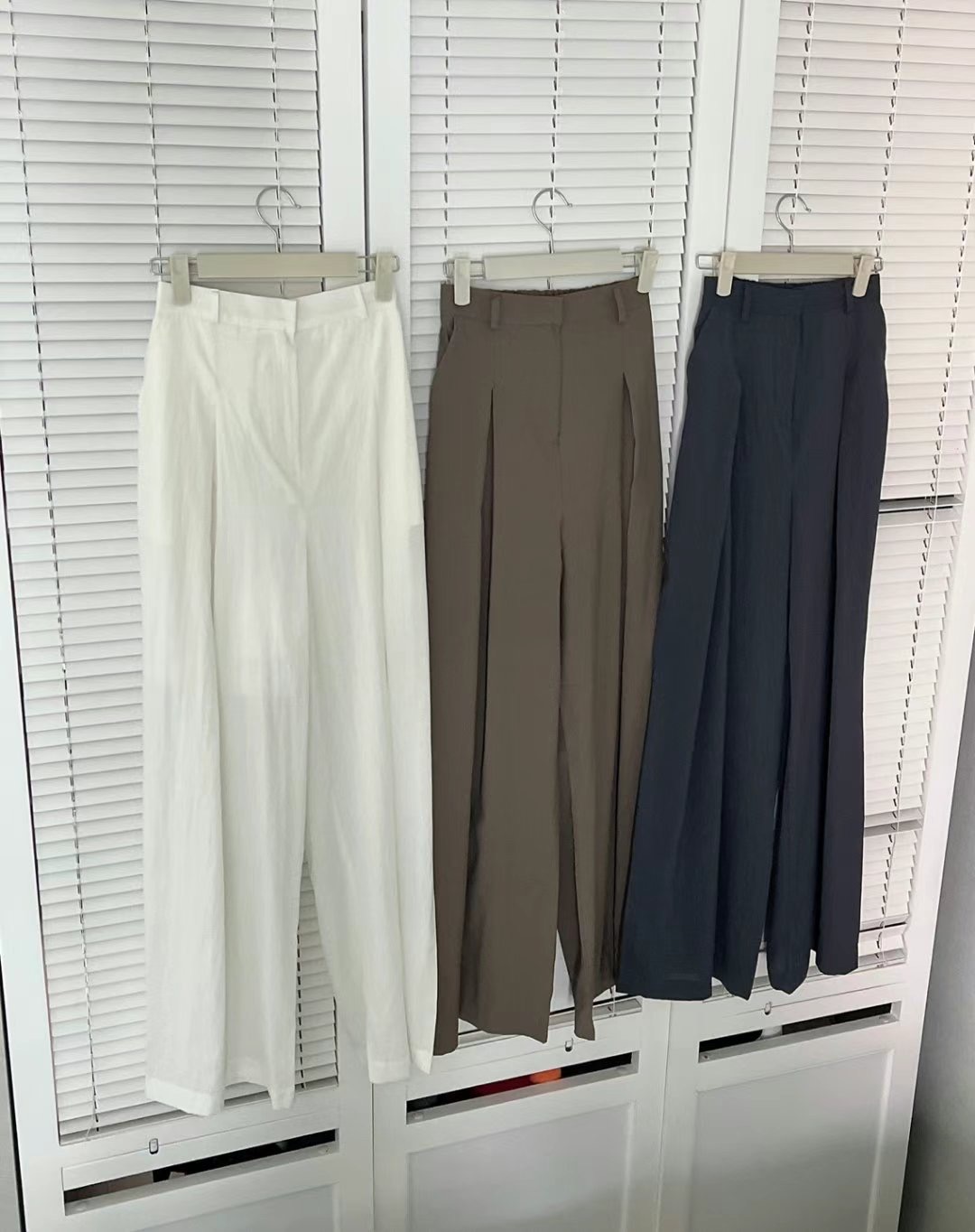MY YOUNG韓國代購㊣女士新品真品25春夏人氣職業休閑褲亞麻OUNCE休閑褲