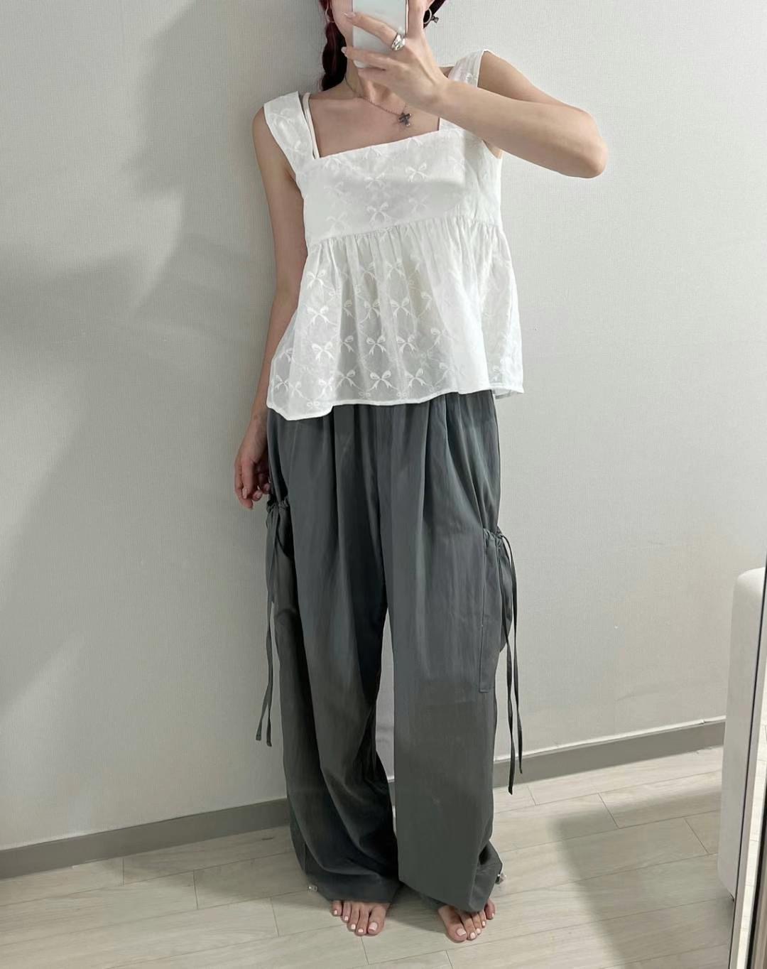 MY YOUNG東大門㊣實拍女士新品時尚人氣25春夏推薦休閑休閑褲OUNCE休閑褲