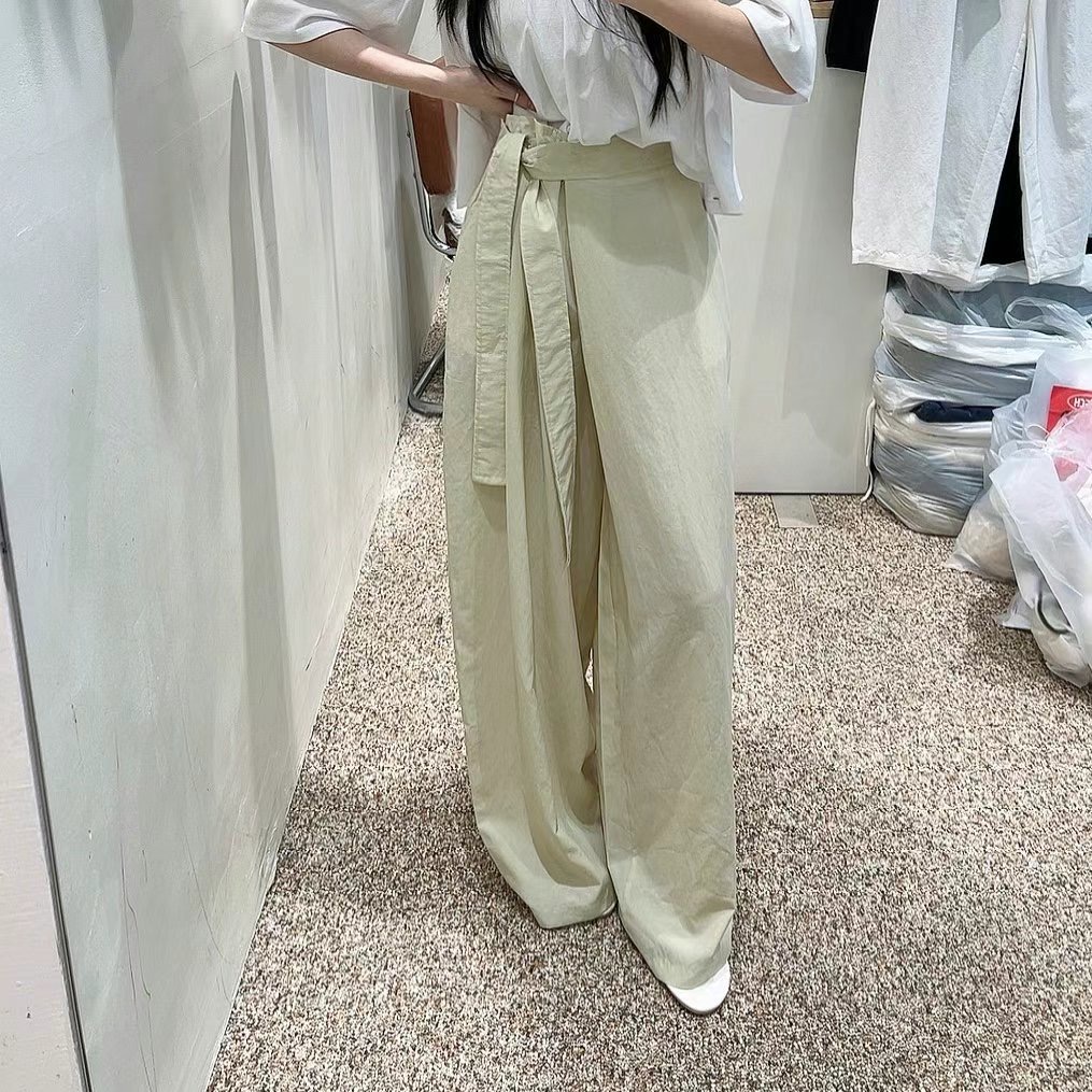 MY YOUNG東大門㊣直郵女裝新款25春夏休閑推薦職業人氣休閑褲OUNCE休閑褲圖色3