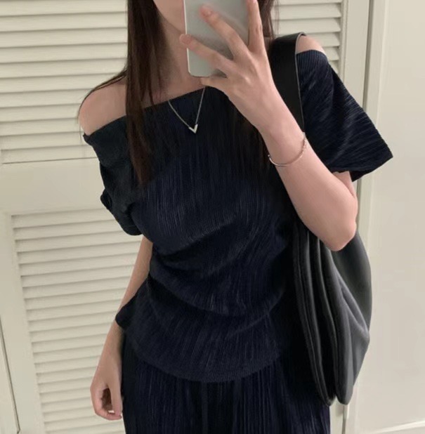MY YOUNG東大門㊣直郵女士新款推薦熱賣職業人氣襯衫蕾絲衫OUNCE襯衫/蕾絲衫圖色2