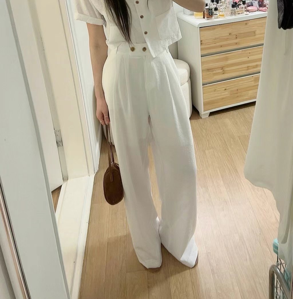 MY YOUNG韓國代購㊣女裝新款人氣推薦真品時尚休閑職業休閑褲OUNCE休閑褲