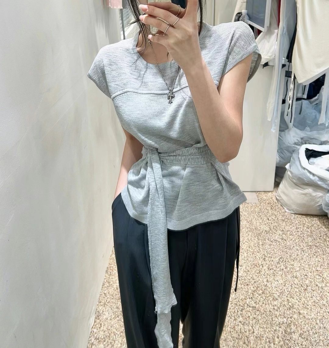 MY YOUNG東大門㊣實拍女裝新款職業休閑推薦人氣熱賣針織衫OUNCE針織衫圖色1