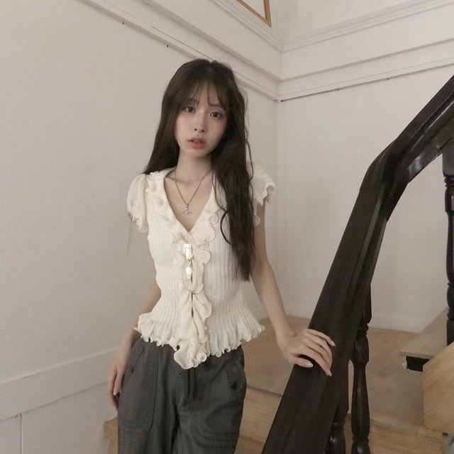 MY YOUNG東大門㊣實拍女裝新品真品人氣時尚熱賣休閑針織衫OUNCE針織衫圖色1
