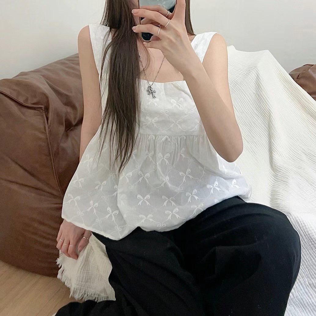 MY YOUNG東大門㊣實拍女士新品職業推薦25春夏時尚襯衫蕾絲衫OUNCE襯衫/蕾絲衫圖色2