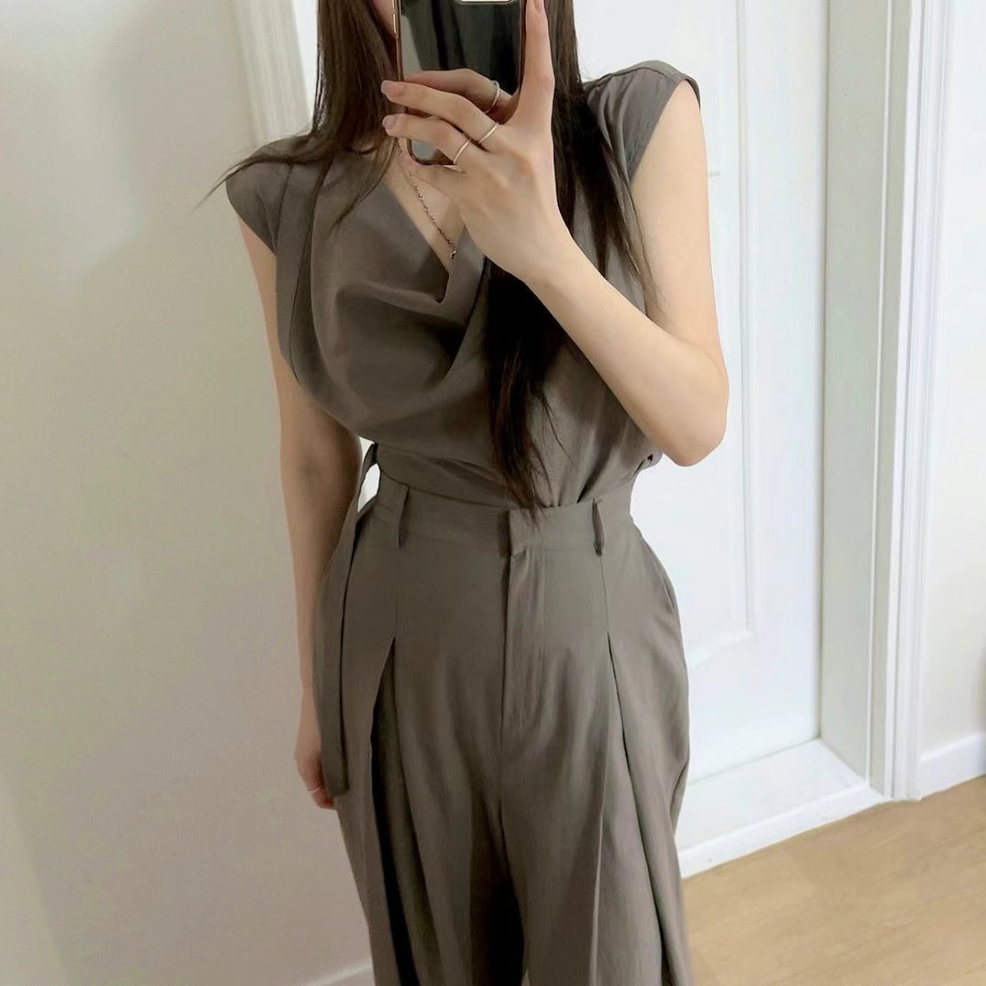MY YOUNG東大門㊣實拍女裝新品休閑人氣時尚襯衫蕾絲衫亞麻OUNCE襯衫/蕾絲衫