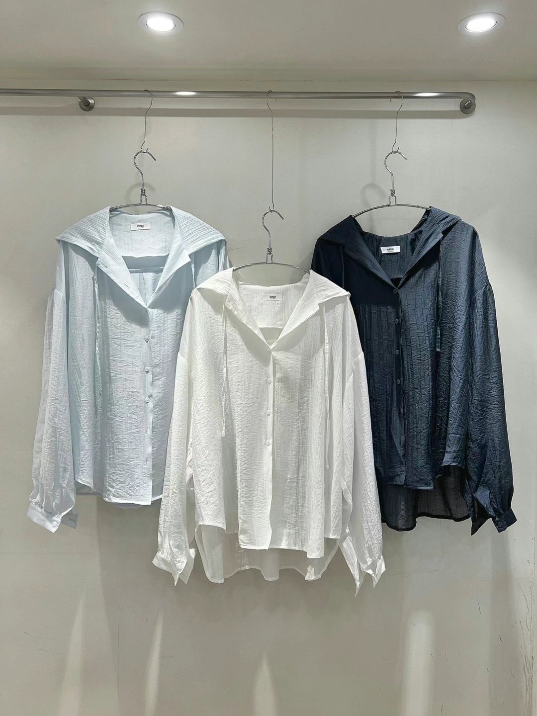 MY YOUNG東大門㊣代購女裝新品熱賣時尚職業25春夏襯衫蕾絲衫OUNCE襯衫/蕾絲衫