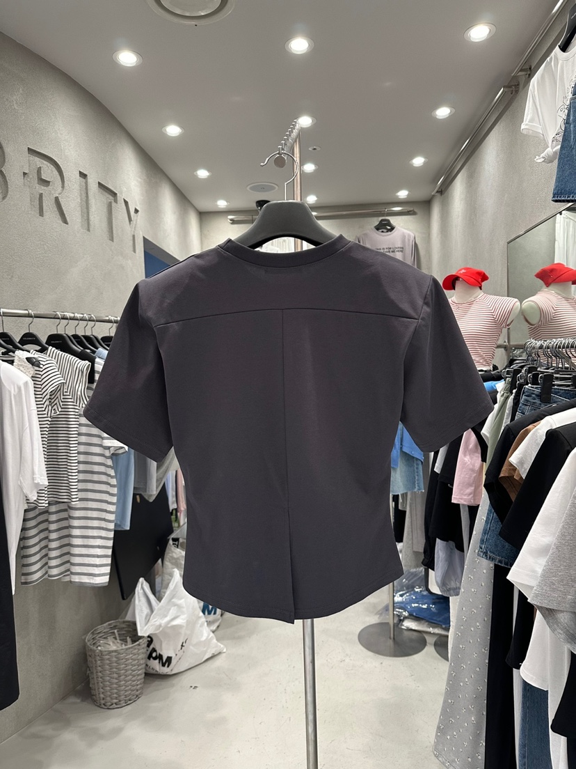 CELEBRITY-A韓國代購㊣女士新品25春夏時尚休閑熱賣推薦T恤CELEBRITY-AT恤