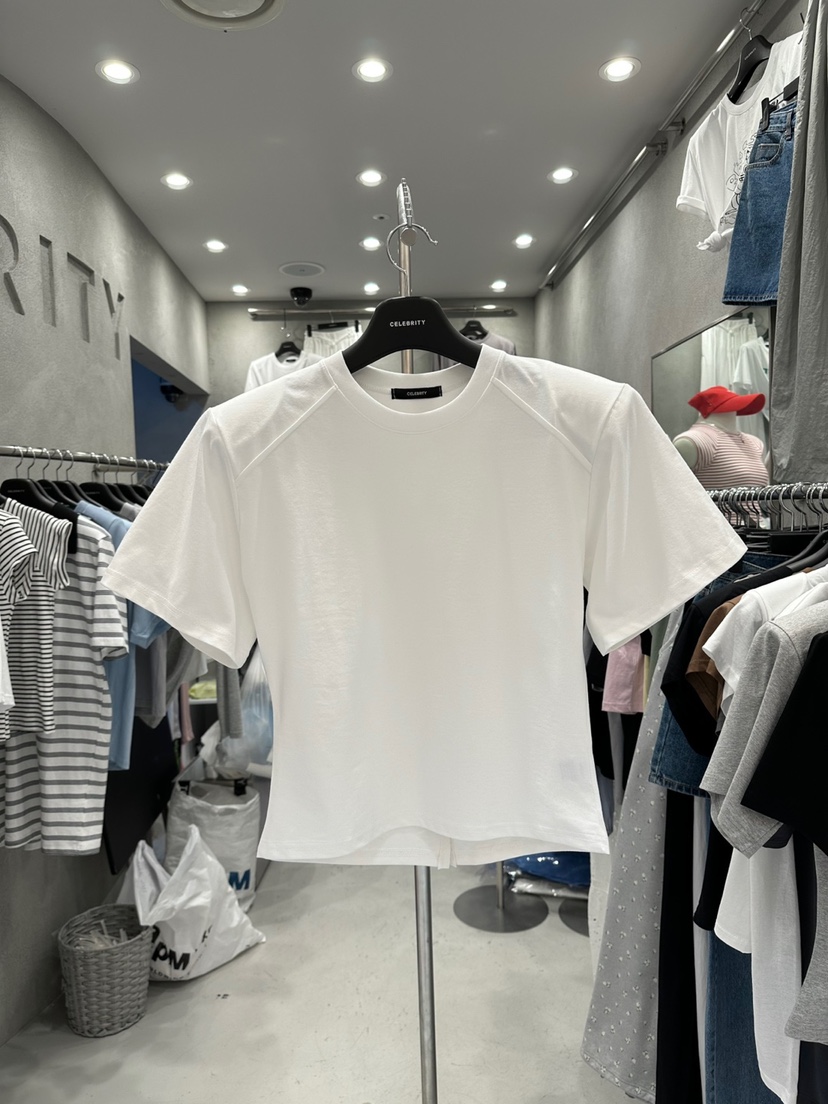 CELEBRITY-A韓國代購㊣女士新品25春夏時尚休閑熱賣推薦T恤CELEBRITY-AT恤