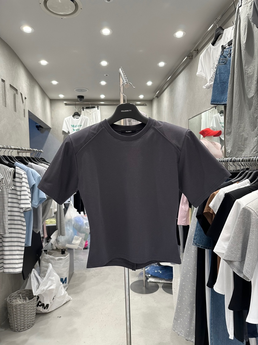 CELEBRITY-A韓國代購㊣女士新品25春夏時尚休閑熱賣推薦T恤CELEBRITY-AT恤圖色2