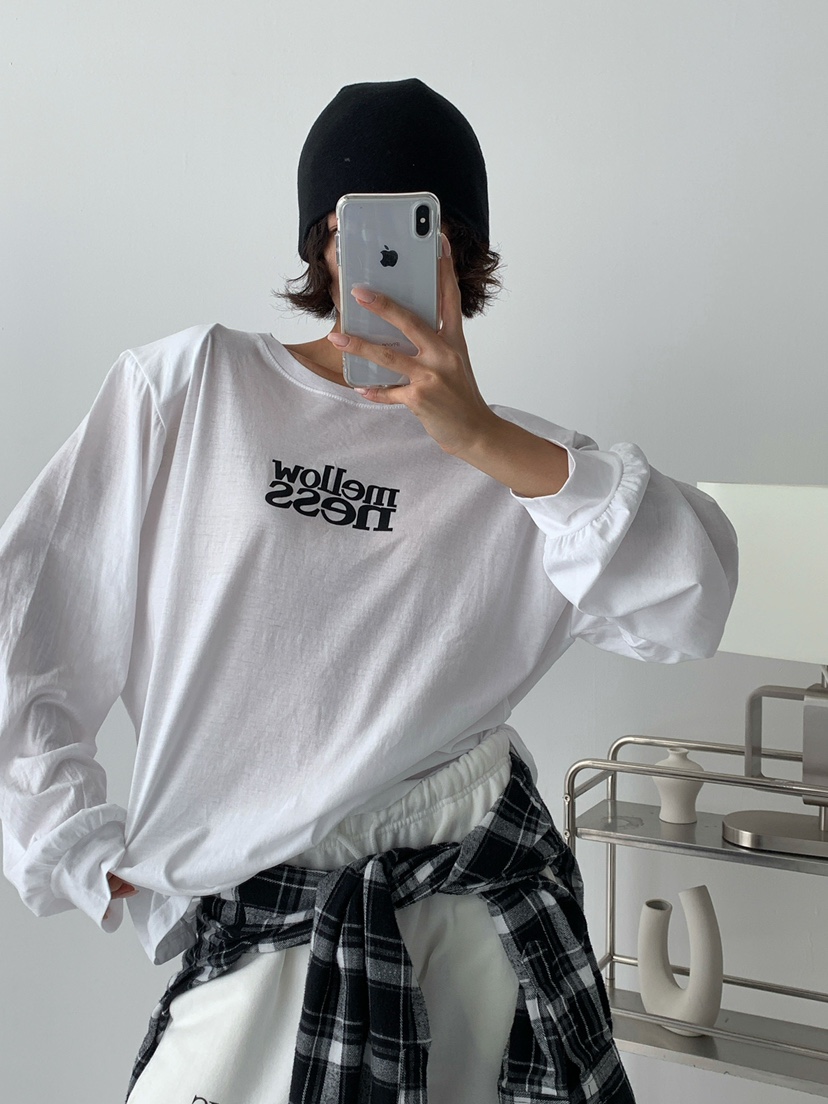CELEBRITY-A東大門㊣代購女裝新品推薦時尚人氣25春夏長袖T恤CELEBRITY-A長袖T恤
