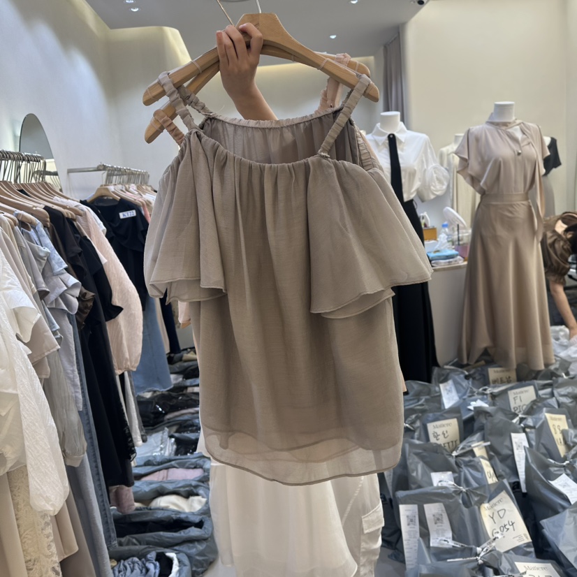 MATIERE東大門㊣直郵女裝新品真品休閑25春夏時尚人氣吊帶背心MATIERE吊帶/背心