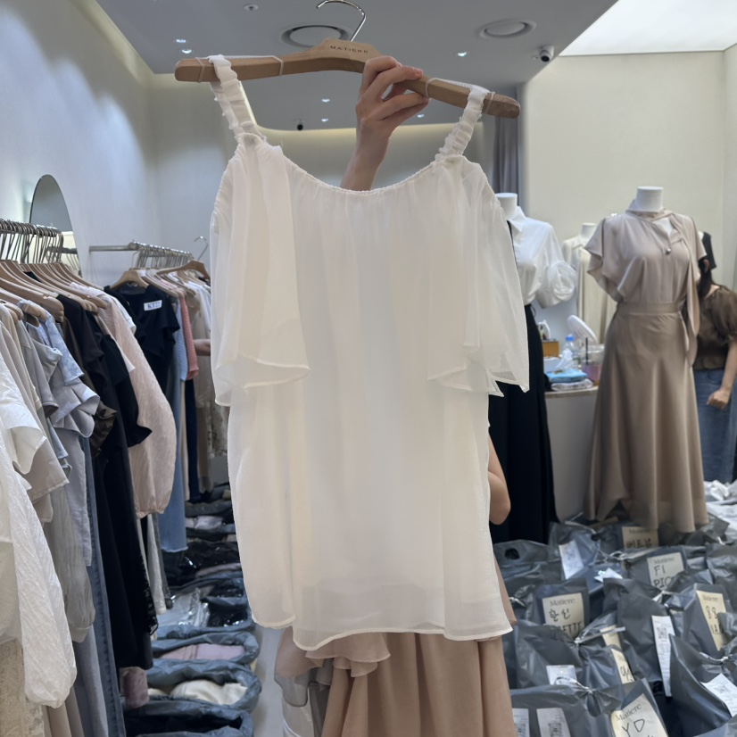 MATIERE東大門㊣直郵女裝新品真品休閑25春夏時尚人氣吊帶背心MATIERE吊帶/背心