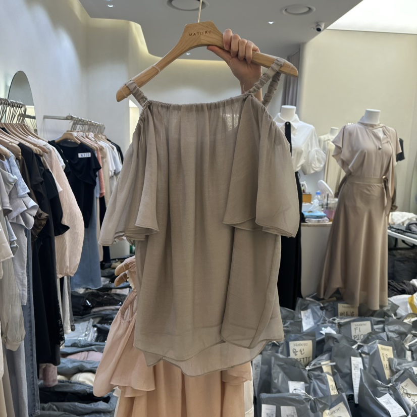 MATIERE東大門㊣直郵女裝新品真品休閑25春夏時尚人氣吊帶背心MATIERE吊帶/背心圖色2