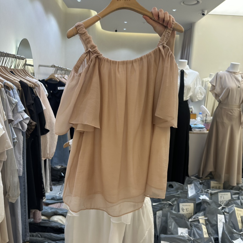 MATIERE東大門㊣直郵女裝新品真品休閑25春夏時尚人氣吊帶背心MATIERE吊帶/背心圖色3