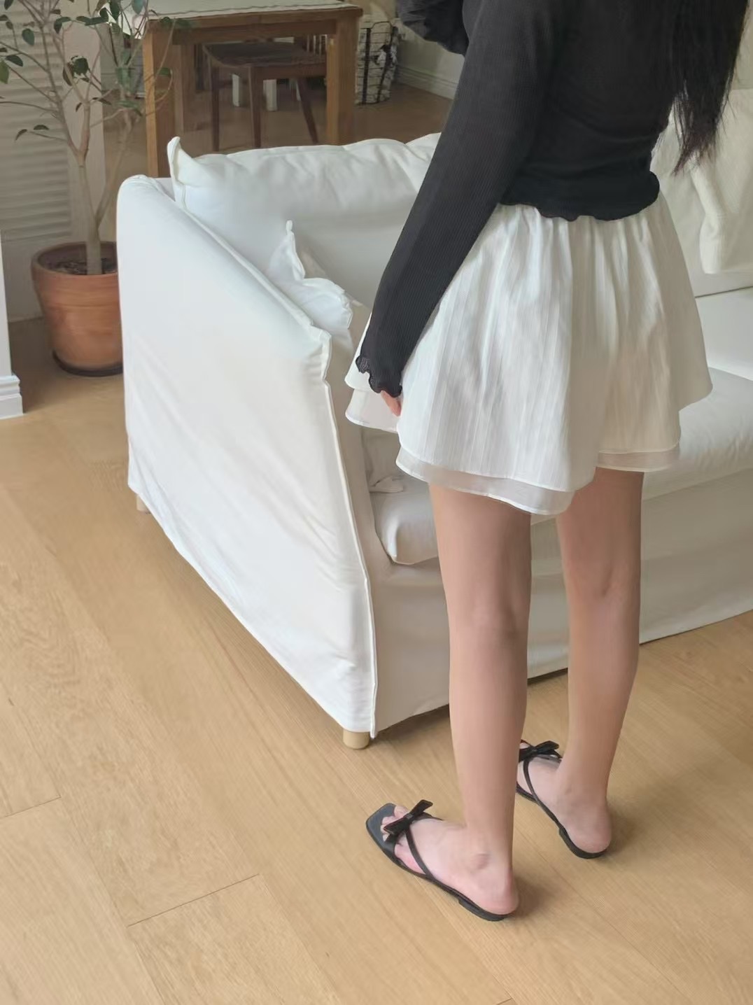 AGATHE東大門㊣代購女裝新款熱賣職業推薦時尚人氣短褲雪紡AGATHE短褲