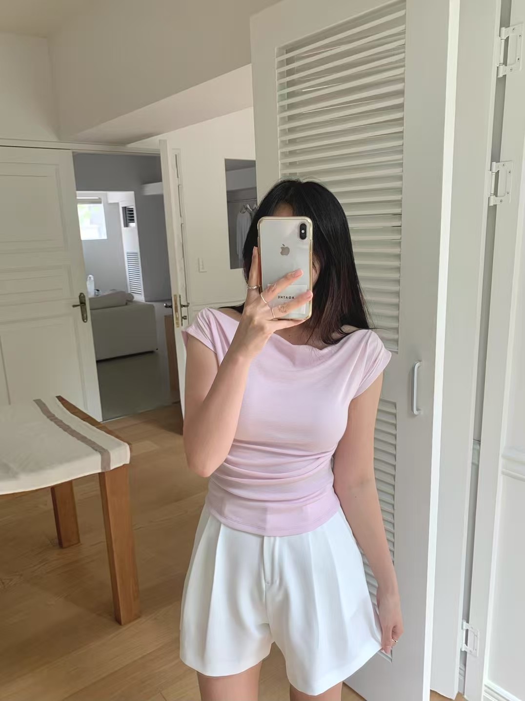 AGATHE東大門㊣實拍女裝新品真品時尚休閑人氣職業推薦熱賣T恤AGATHET恤圖色2