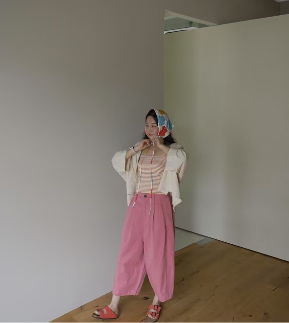 SUMMER MOON東大門㊣直郵女士新款職業真品人氣吊帶背心條紋SUMMER MOON吊帶/背心