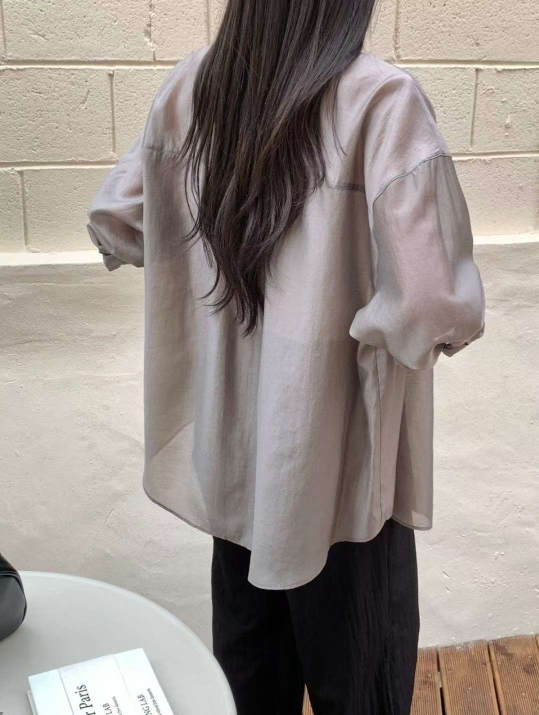 NEAR DEAR韓國代購㊣女士新款25春夏職業推薦熱賣襯衫蕾絲衫NEAR DEAR襯衫/蕾絲衫
