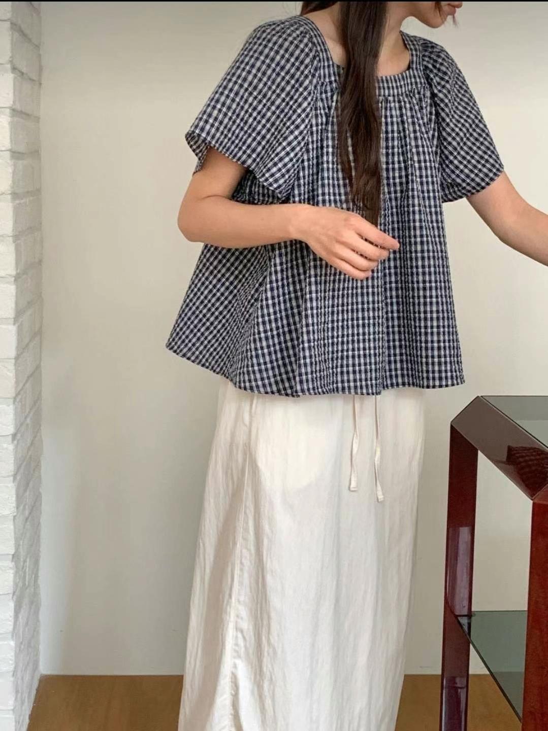 NEAR DEAR韓國代購㊣女裝新款人氣職業時尚休閑襯衫蕾絲衫NEAR DEAR襯衫/蕾絲衫