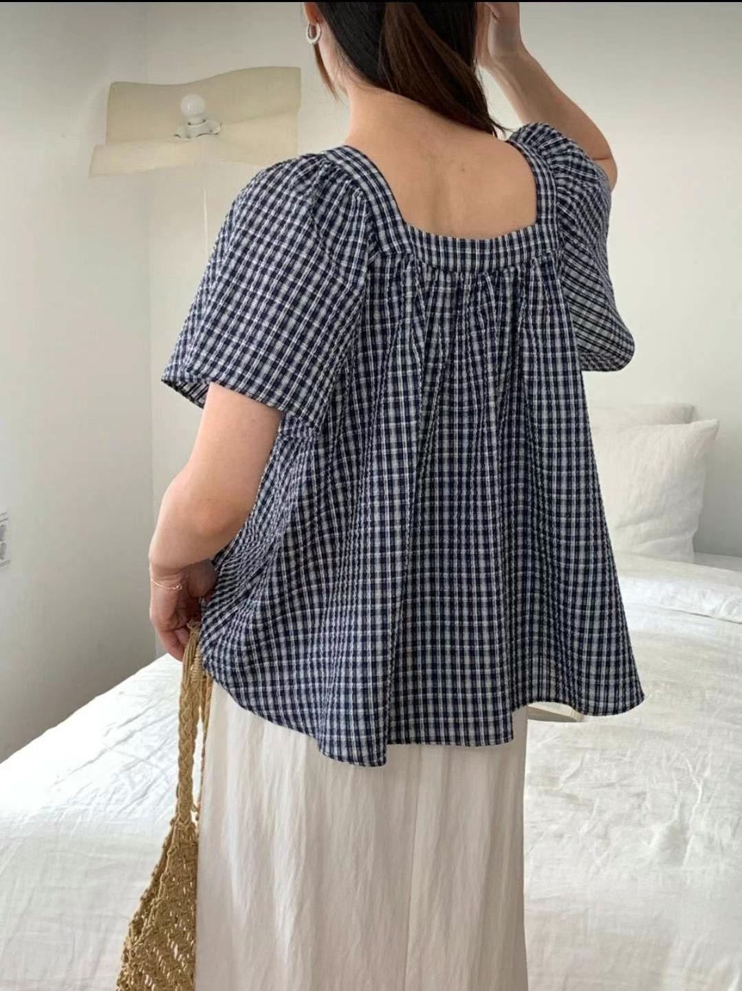 NEAR DEAR韓國代購㊣女裝新款人氣職業時尚休閑襯衫蕾絲衫NEAR DEAR襯衫/蕾絲衫
