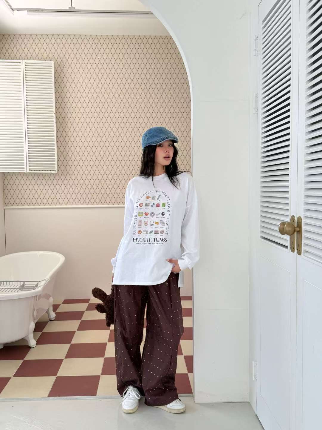 SIENNE-T韓國直郵㊣女裝新款職業推薦25春夏人氣休閑長袖T恤SIENNE-T長袖T恤