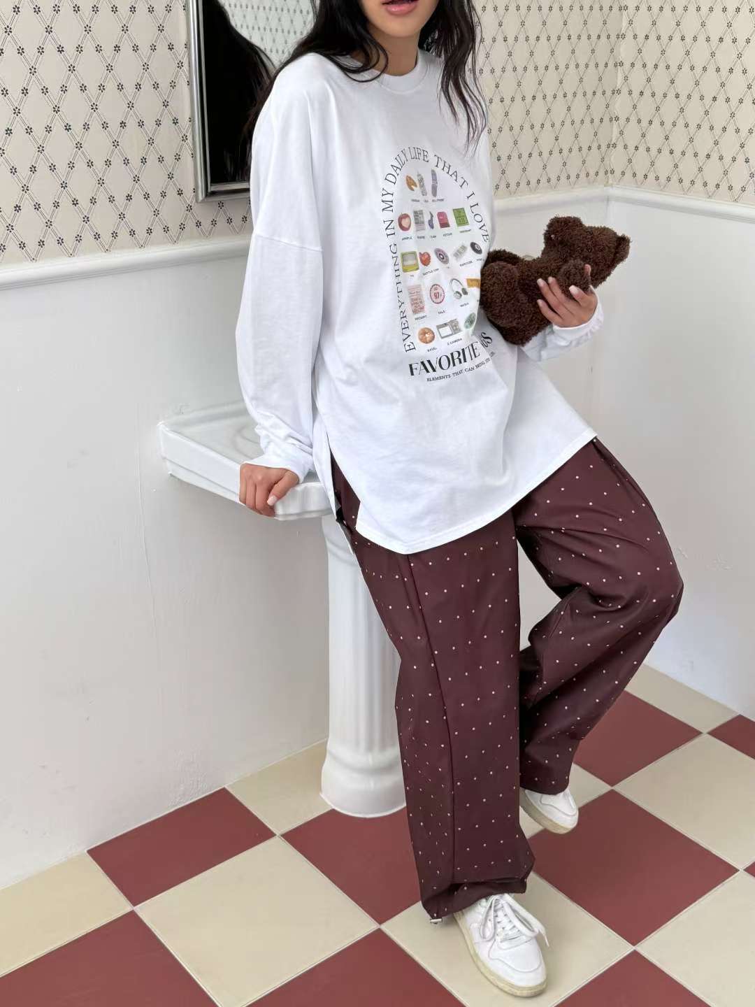 SIENNE-T韓國直郵㊣女裝新款職業推薦25春夏人氣休閑長袖T恤SIENNE-T長袖T恤