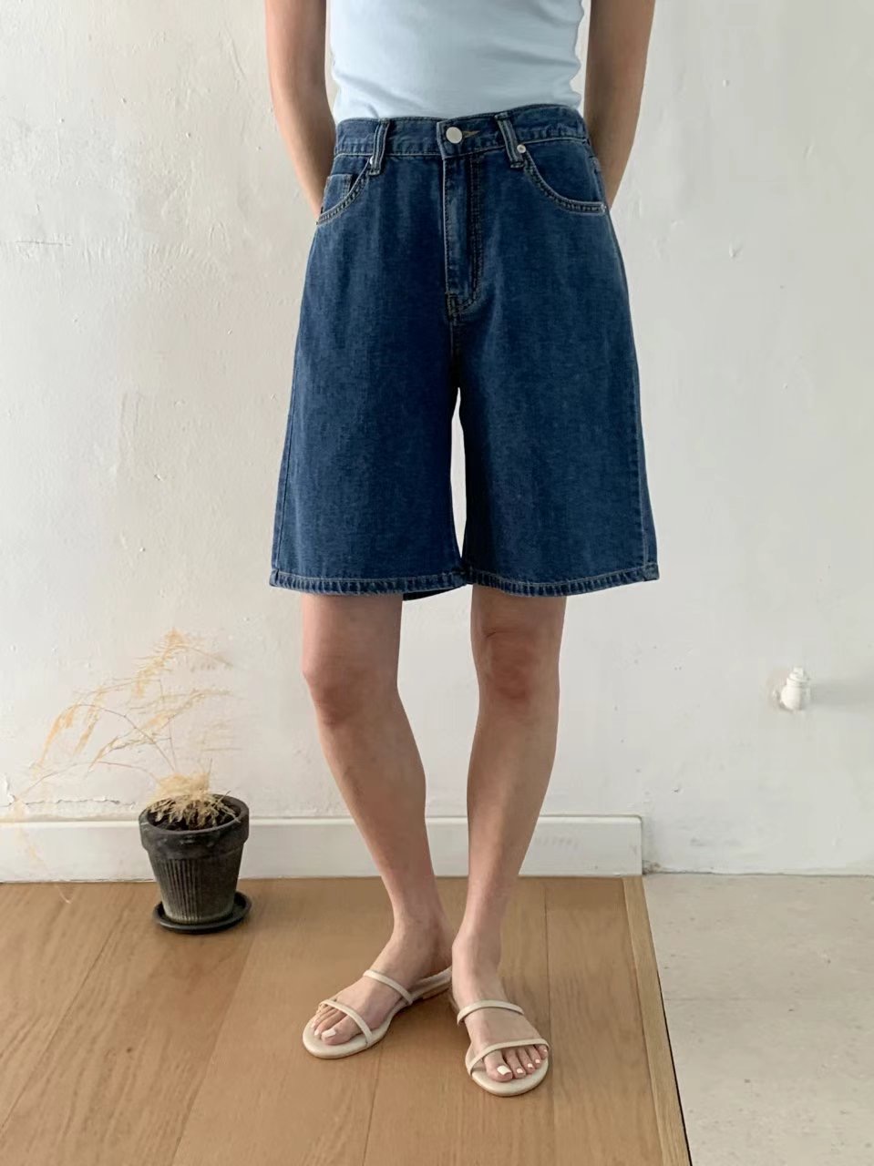 QMARKET韓國代購㊣女裝新品推薦人氣職業熱賣25春夏真品短褲QMARKET短褲