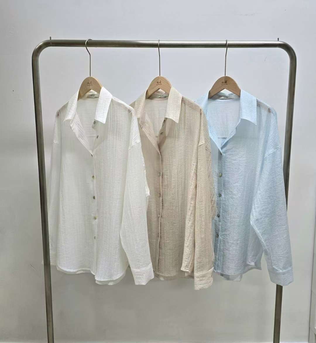 NEAR DEAR韓國直郵㊣女裝新品人氣休閑熱賣職業襯衫蕾絲衫NEAR DEAR襯衫/蕾絲衫圖色3左三色