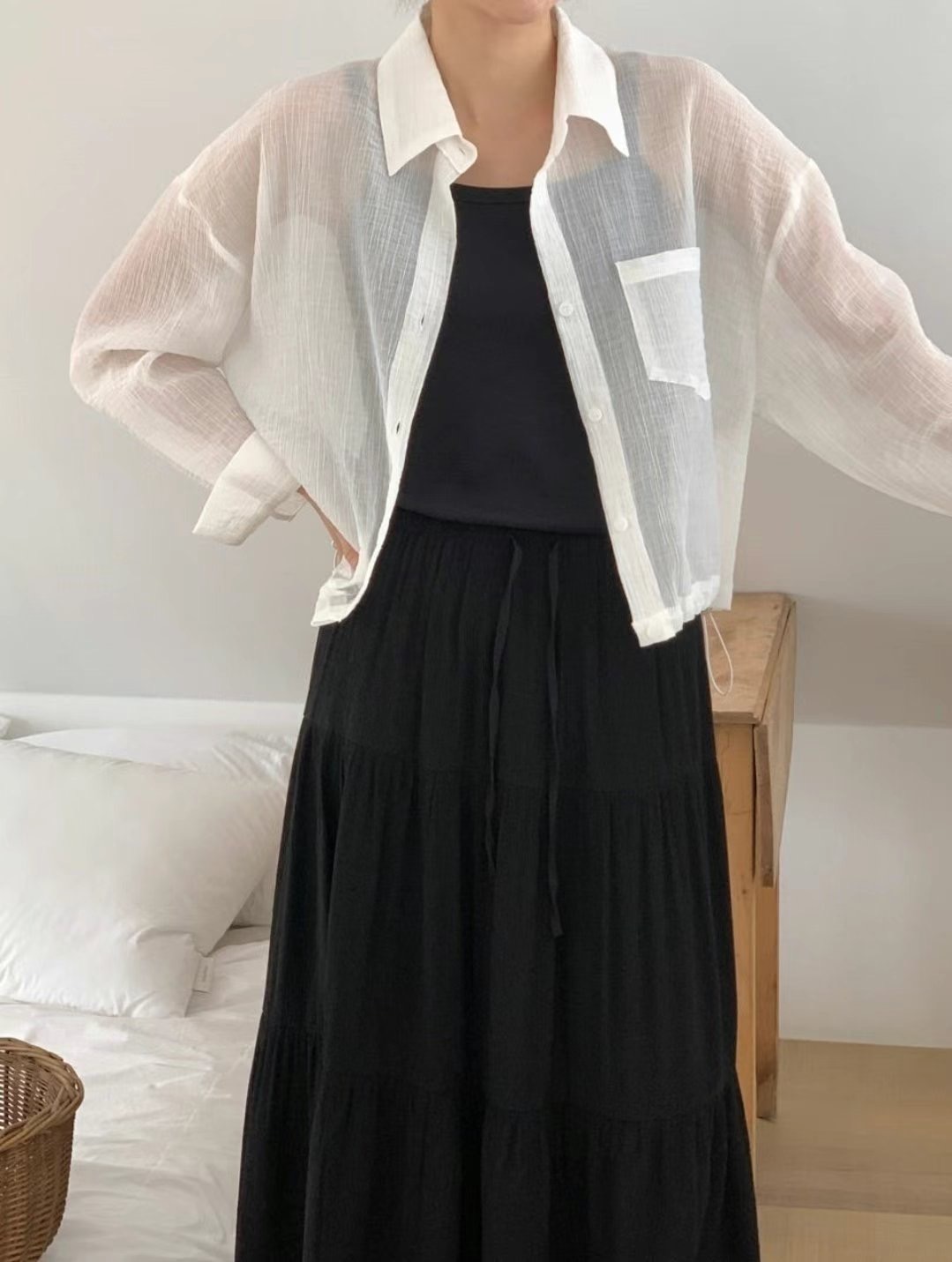 NEAR DEAR東大門㊣代購女士新品時尚休閑人氣推薦襯衫蕾絲衫NEAR DEAR襯衫/蕾絲衫