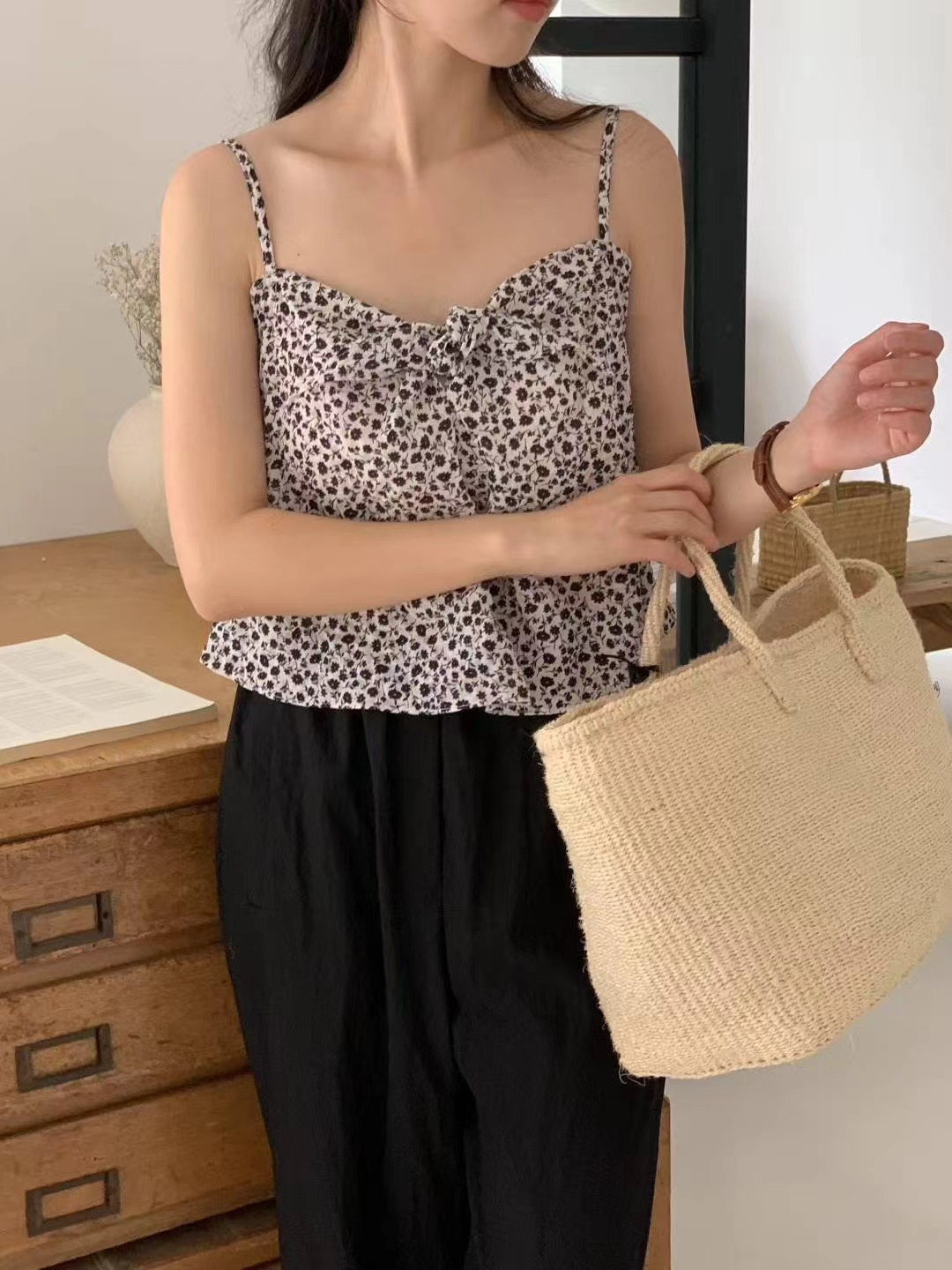 BILLOW韓國代購㊣女士新款真品職業25春夏人氣休閑吊帶背心BILLOW吊帶/背心