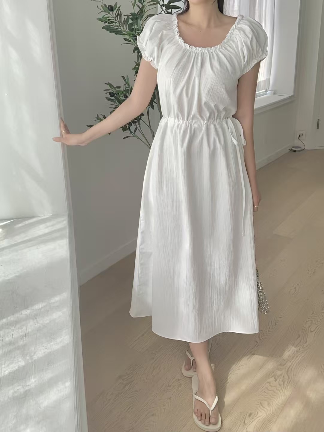 AGATHE東大門㊣實拍女裝新款推薦人氣25春夏時尚職業連衣裙AGATHE連衣裙
