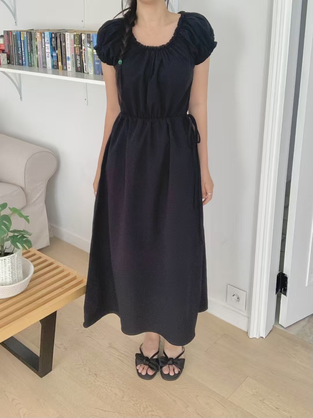 AGATHE東大門㊣實拍女裝新款推薦人氣25春夏時尚職業連衣裙AGATHE連衣裙圖色2