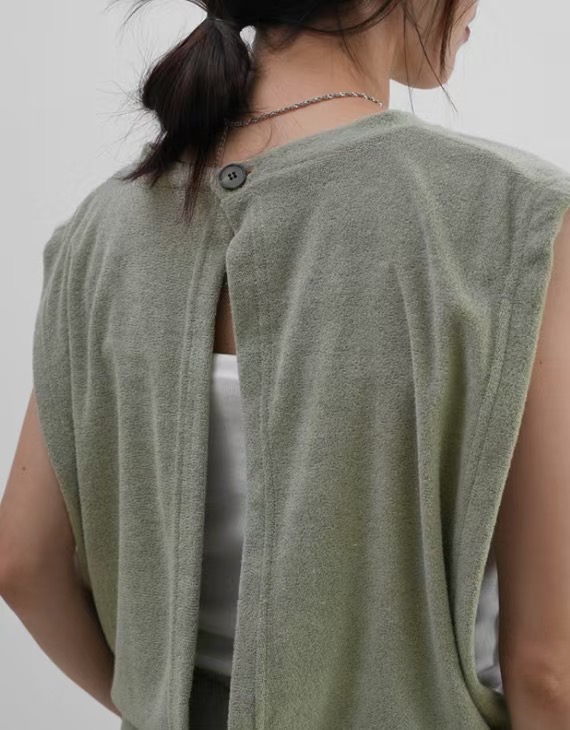 SUMMER MOON韓國直郵㊣女裝新品25春夏推薦休閑連體褲毛圈布SUMMER MOON連體褲