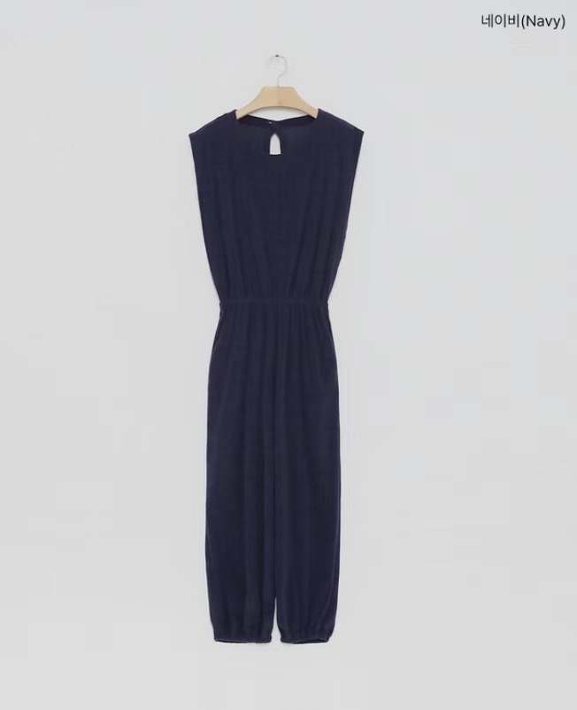 SUMMER MOON韓國直郵㊣女裝新品25春夏推薦休閑連體褲毛圈布SUMMER MOON連體褲圖色2
