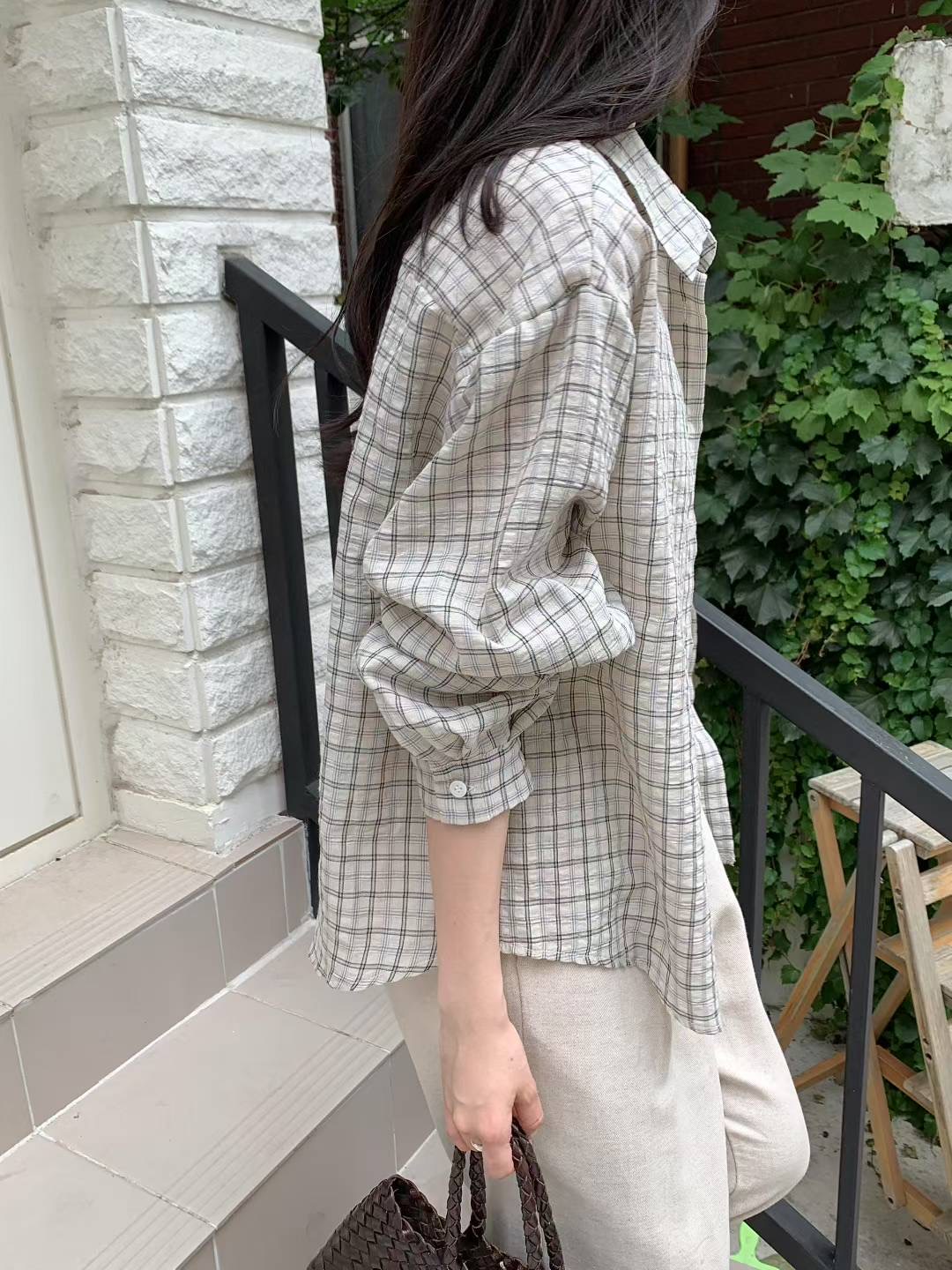 COMMA-콤마-T東大門㊣直郵女裝新款時尚真品25春夏襯衫蕾絲衫COMMA襯衫/蕾絲衫