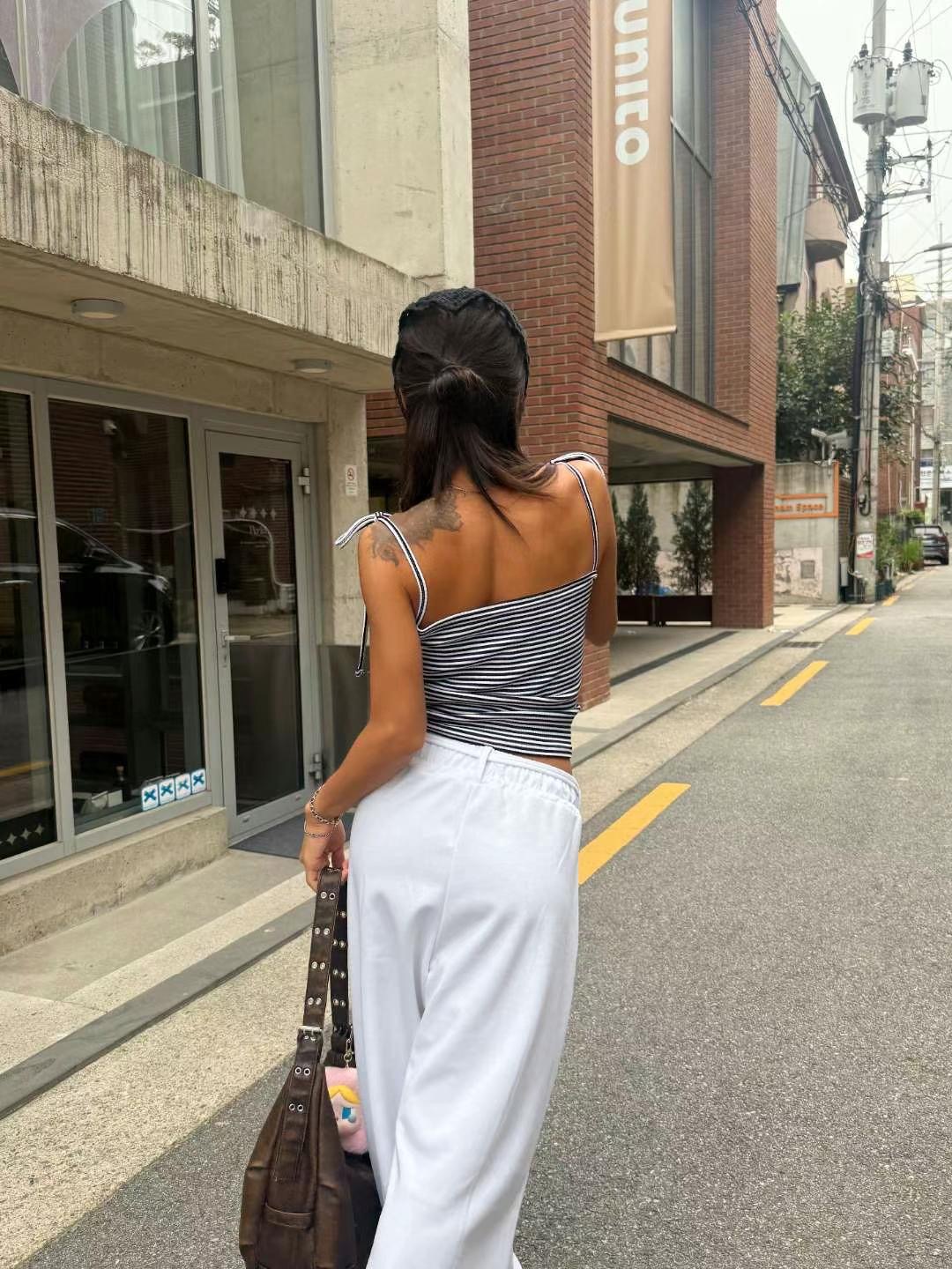 KIKI ROOM東大門㊣直郵女裝新品休閑人氣時尚職業吊帶背心KIKI ROOM吊帶/背心