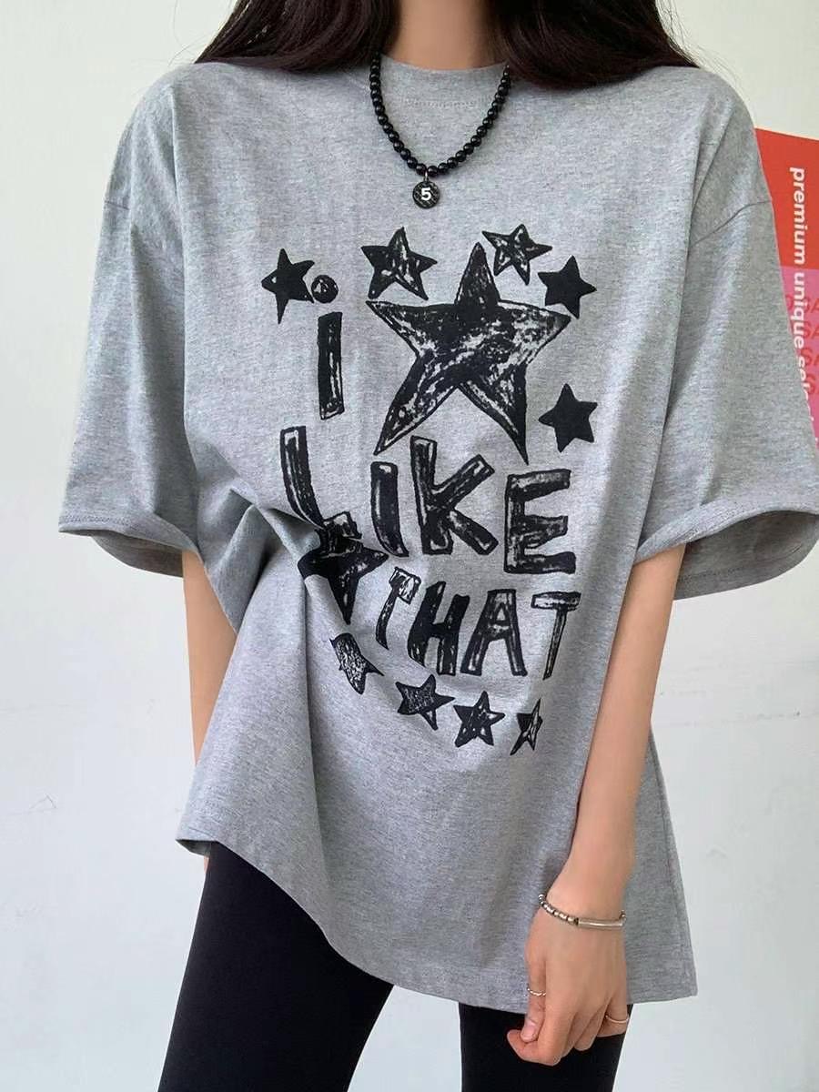 KIKI ROOM東大門㊣代購女士新品職業25春夏休閑時尚人氣T恤KIKI ROOMT恤圖色2