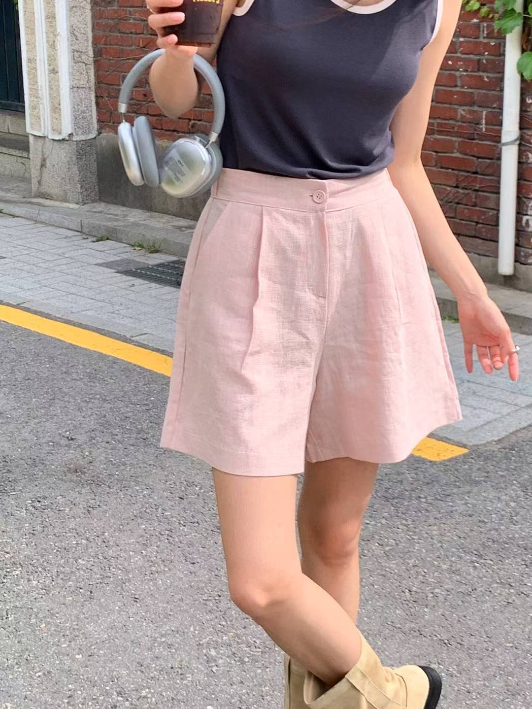 T.BLOSSOM東大門㊣代購女裝新款人氣職業休閑25春夏熱賣短褲T.BLOSSOM短褲