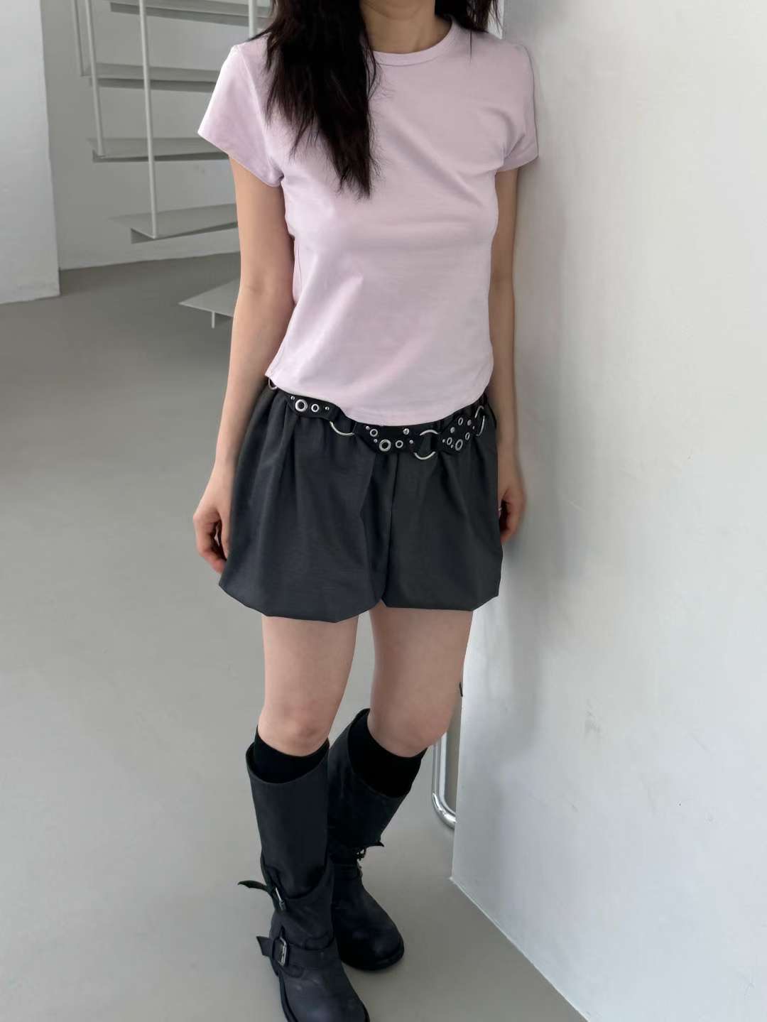 OURSTUDIO東大門㊣代購女裝新品時尚人氣真品熱賣休閑25春夏T恤OURSTUDIOT恤