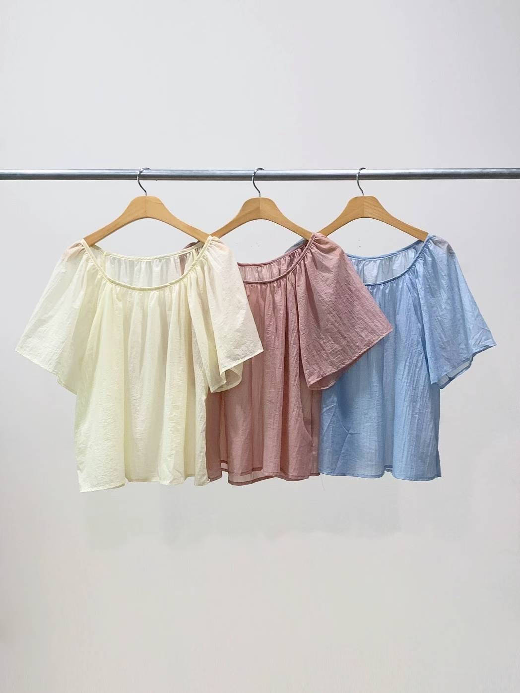 T.BLOSSOM韓國代購㊣女裝新品熱賣真品推薦25春夏襯衫蕾絲衫T.BLOSSOM襯衫/蕾絲衫圖色2左二色