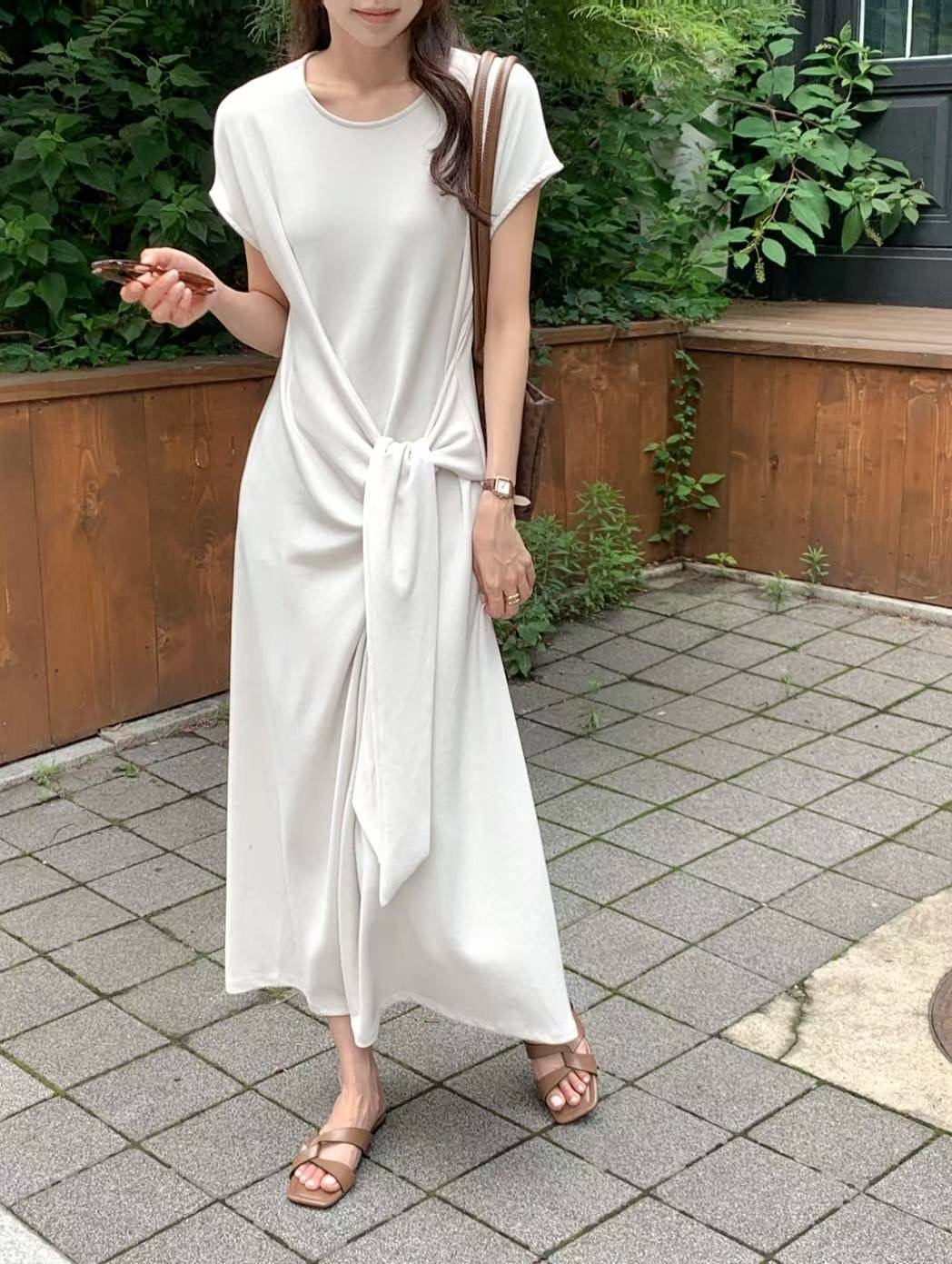 T.BLOSSOM韓國代購㊣女裝新款休閑25春夏人氣時尚推薦連衣裙T.BLOSSOM連衣裙
