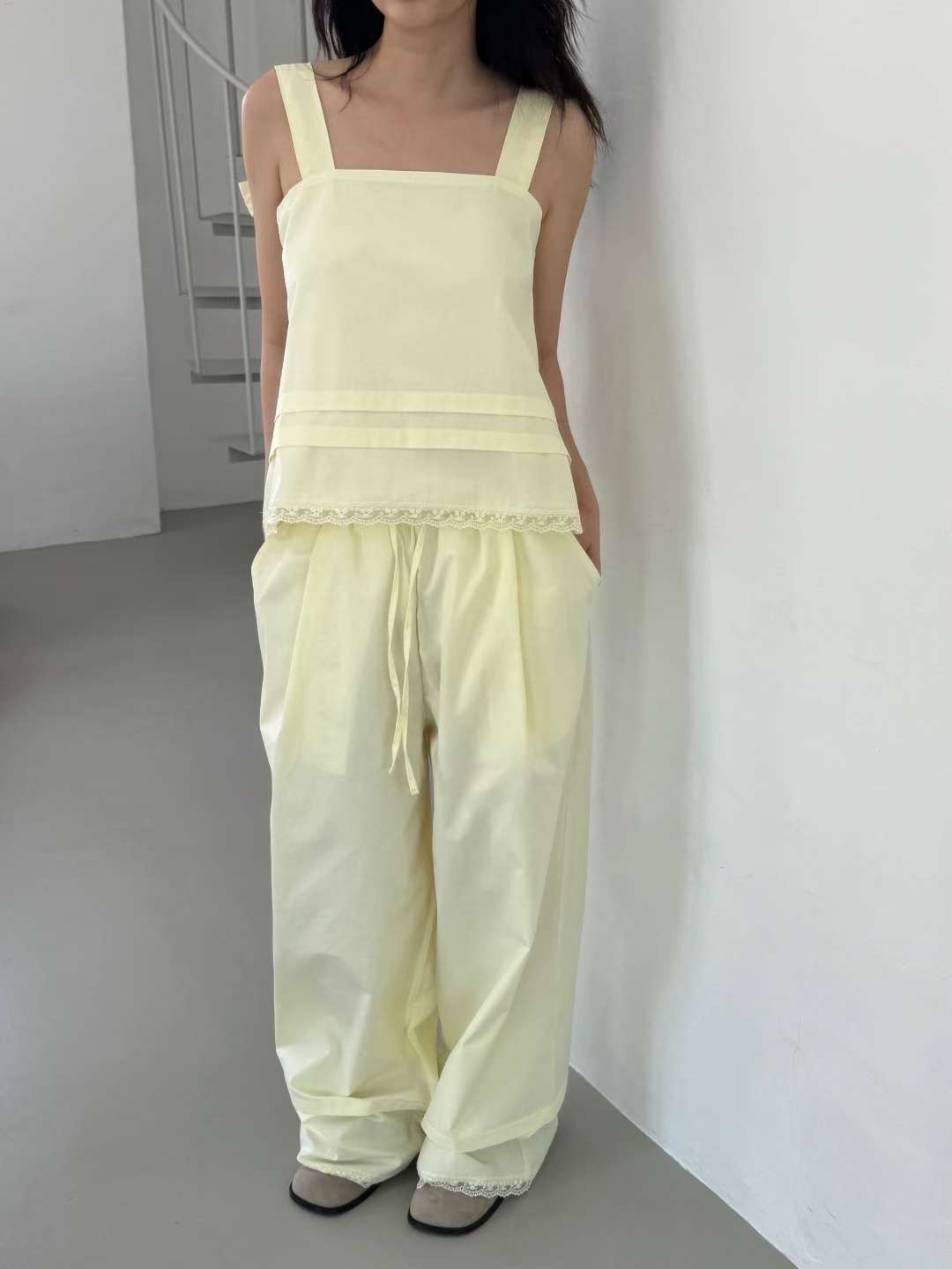 OURSTUDIO韓國直郵㊣女裝新品25春夏人氣熱賣職業推薦吊帶背心OURSTUDIO吊帶/背心