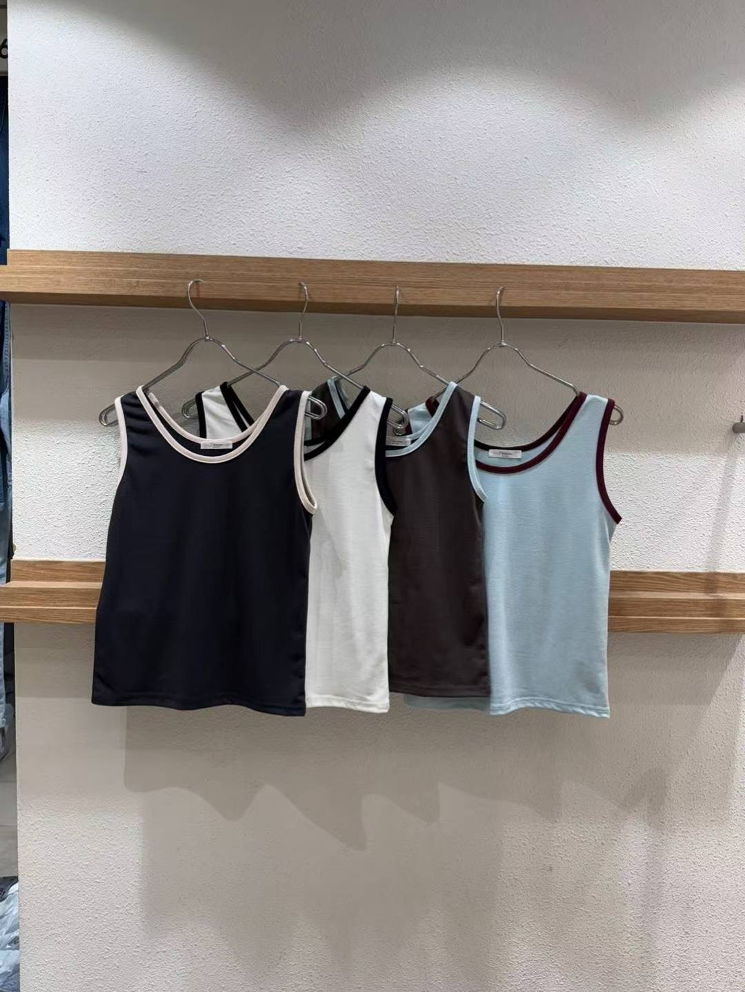 T.BLOSSOM東大門㊣實拍女裝新品推薦時尚人氣25春夏吊帶背心T.BLOSSOM吊帶/背心圖色2左二色