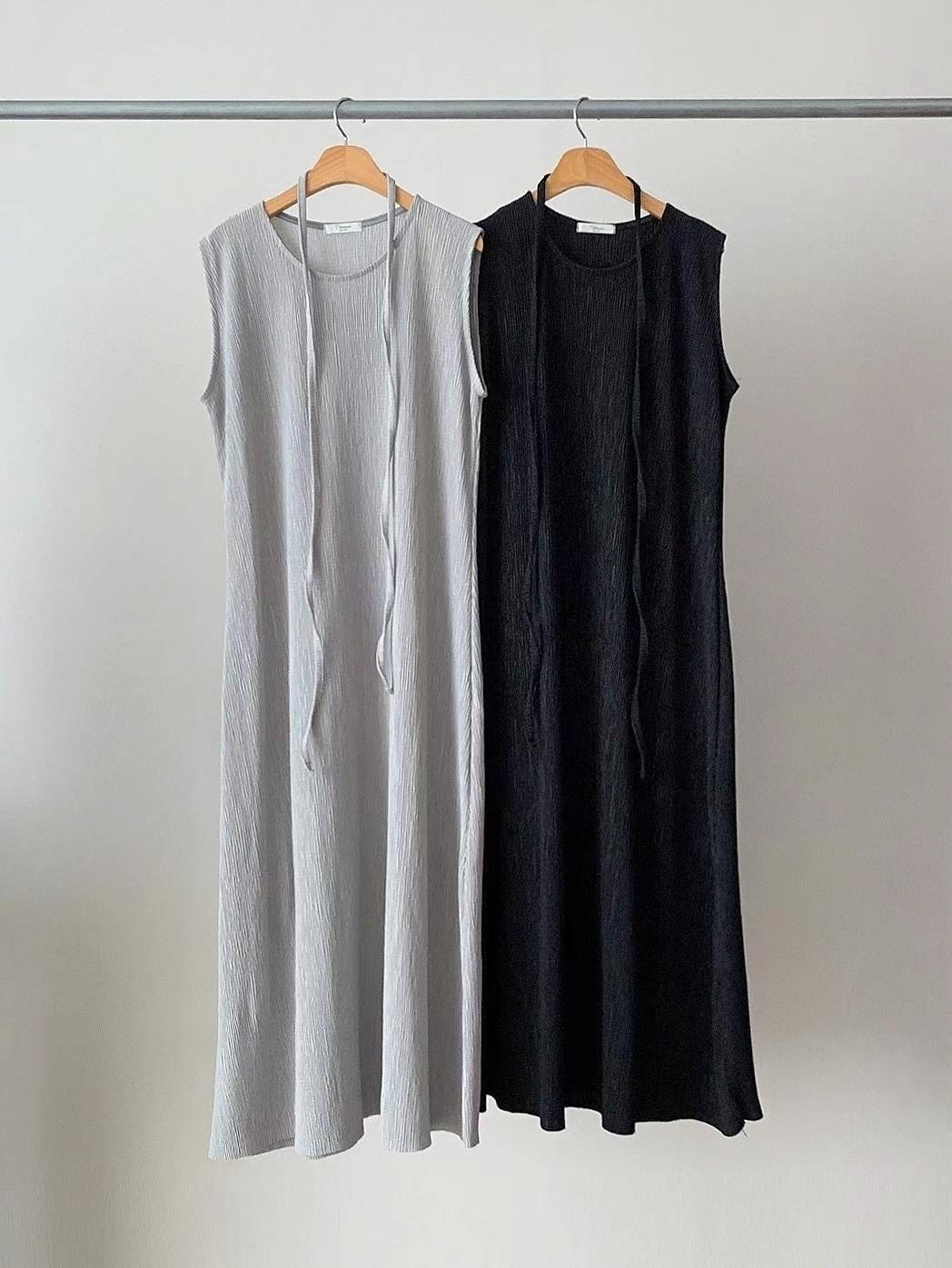 T.BLOSSOM韓國直郵㊣女士新品25春夏熱賣時尚連衣裙含腰繩T.BLOSSOM連衣裙圖色2左二色