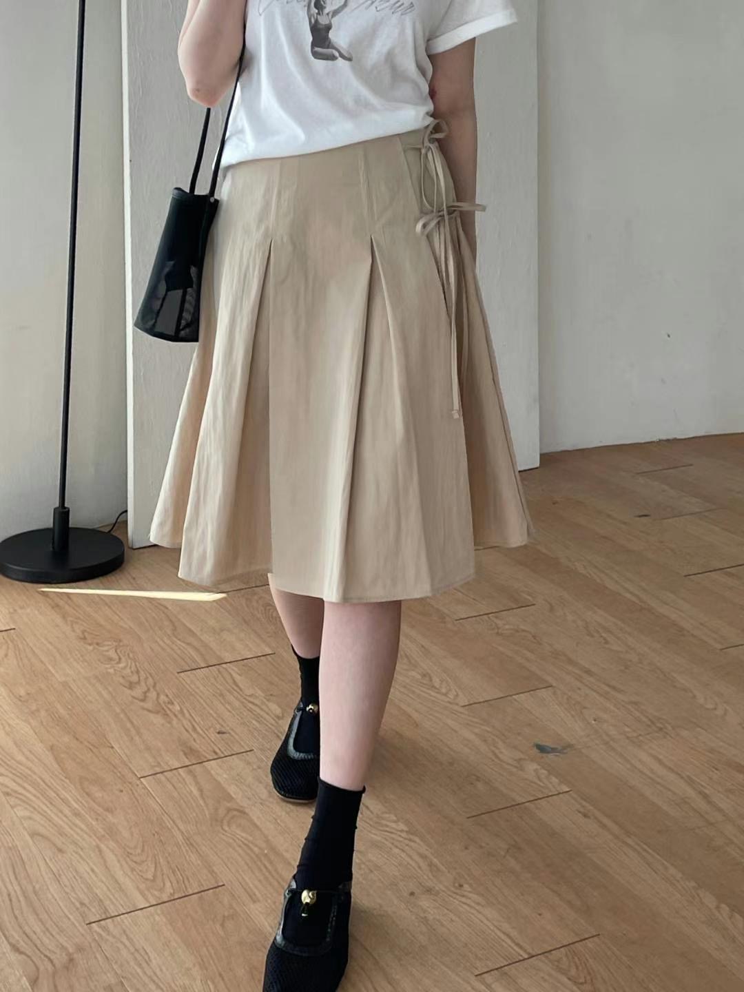 L.REWIND東大門㊣實拍女士新品25春夏時尚休閑半身裙中短裙L.REWIND半身裙/中短裙圖色2